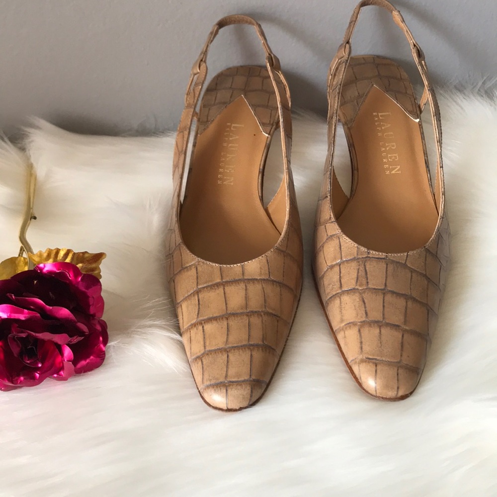 Ralph Lauren  leather upper leather sole heels